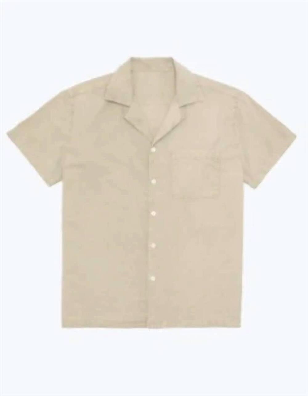 NEW ALEX CRANE men's air cotton camp shirt in bronze